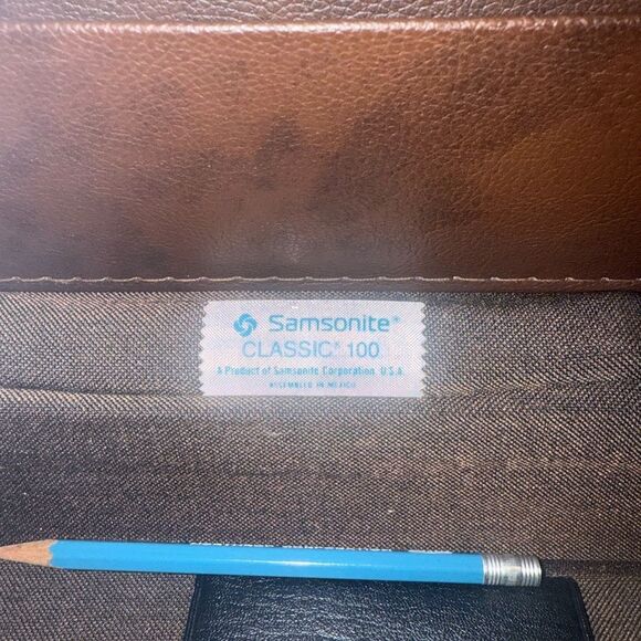 Antique Vintage Samsonite 100 Briefcase 1960s (with Lock Combo) - Picture 2 of 6